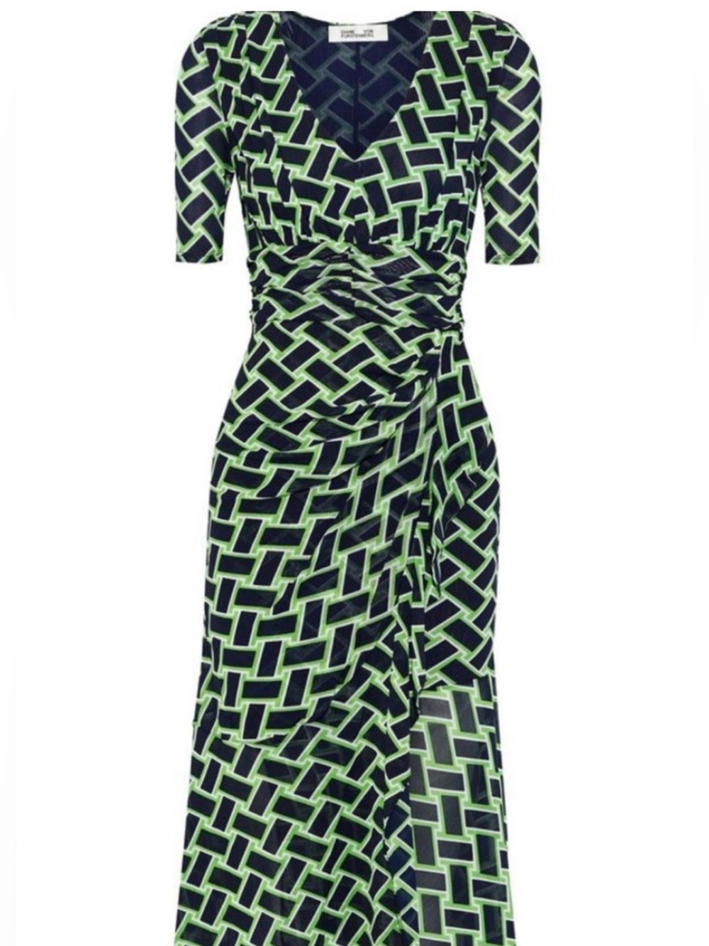 NWT Diane von Furstenberg (DVF) Farrell Short Sleeve Midi Dress Size Small